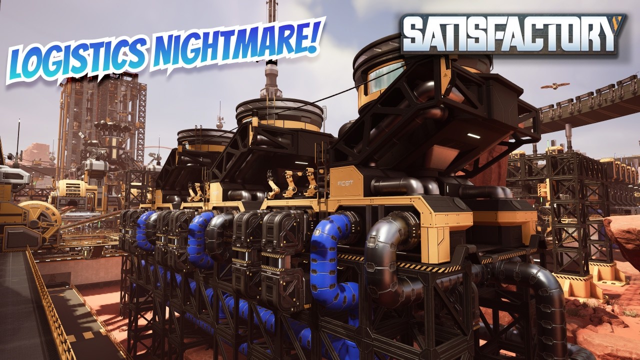 MovingLogistics to the other side of the megafactory - Phase 4 - Satisfactory