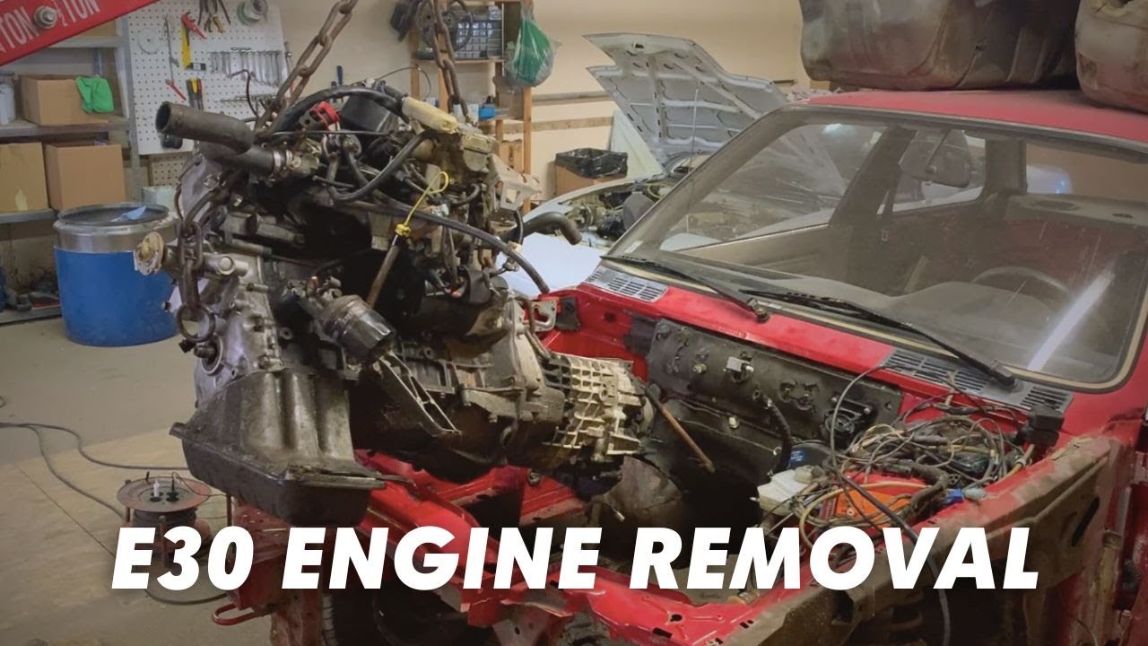 BMW E30 Engine Removal | BMW E30 Restoration Project Part 5