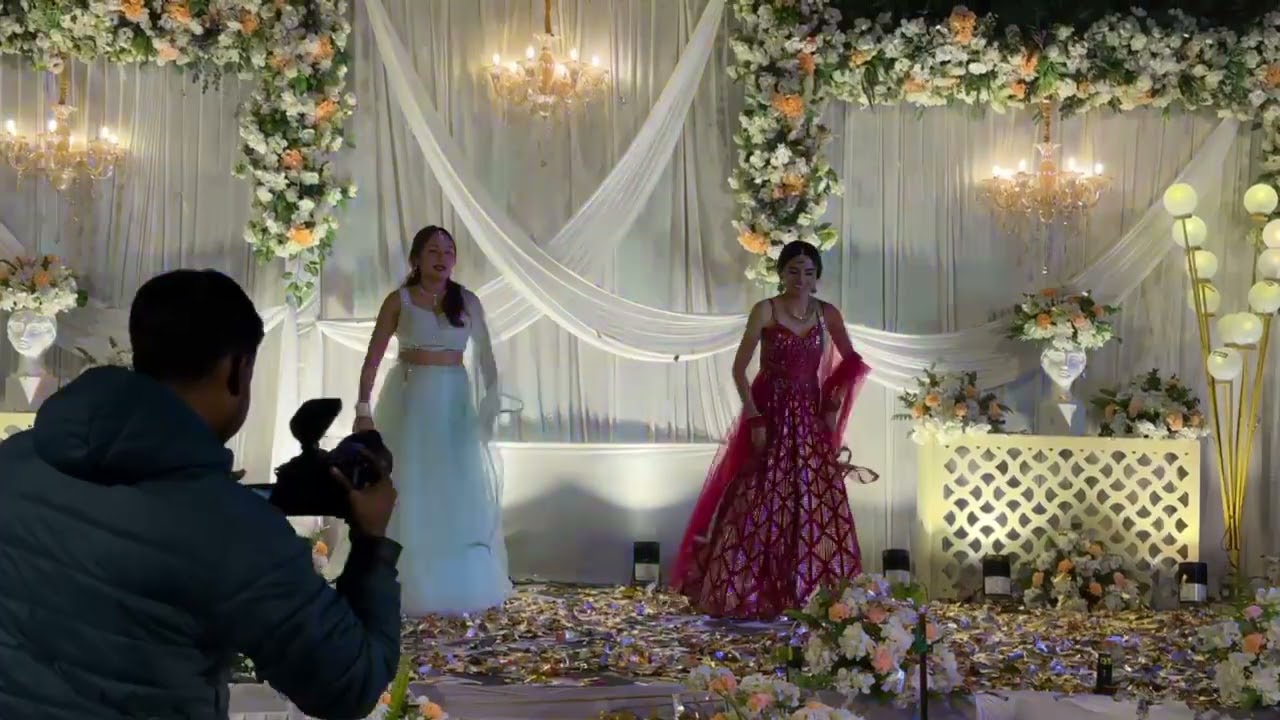 #Bride Sister's wedding viral dance.. Roshni n kajol..