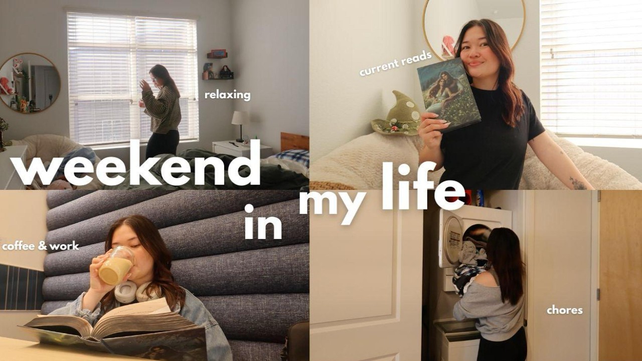 cozy weekend with me! 🧺⭐️ | reading, chores, coffee & more!