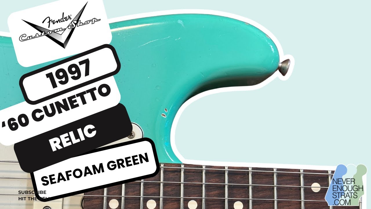 Fender Custom Shop '60 Cunetto Relic Strat 1997 Seafoam Green