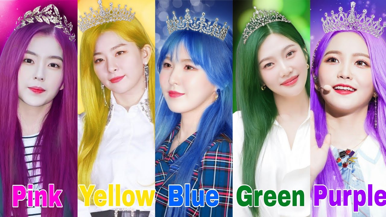 RED VELVET being COLOUR QUEENS 👑💗💛💙💚💜