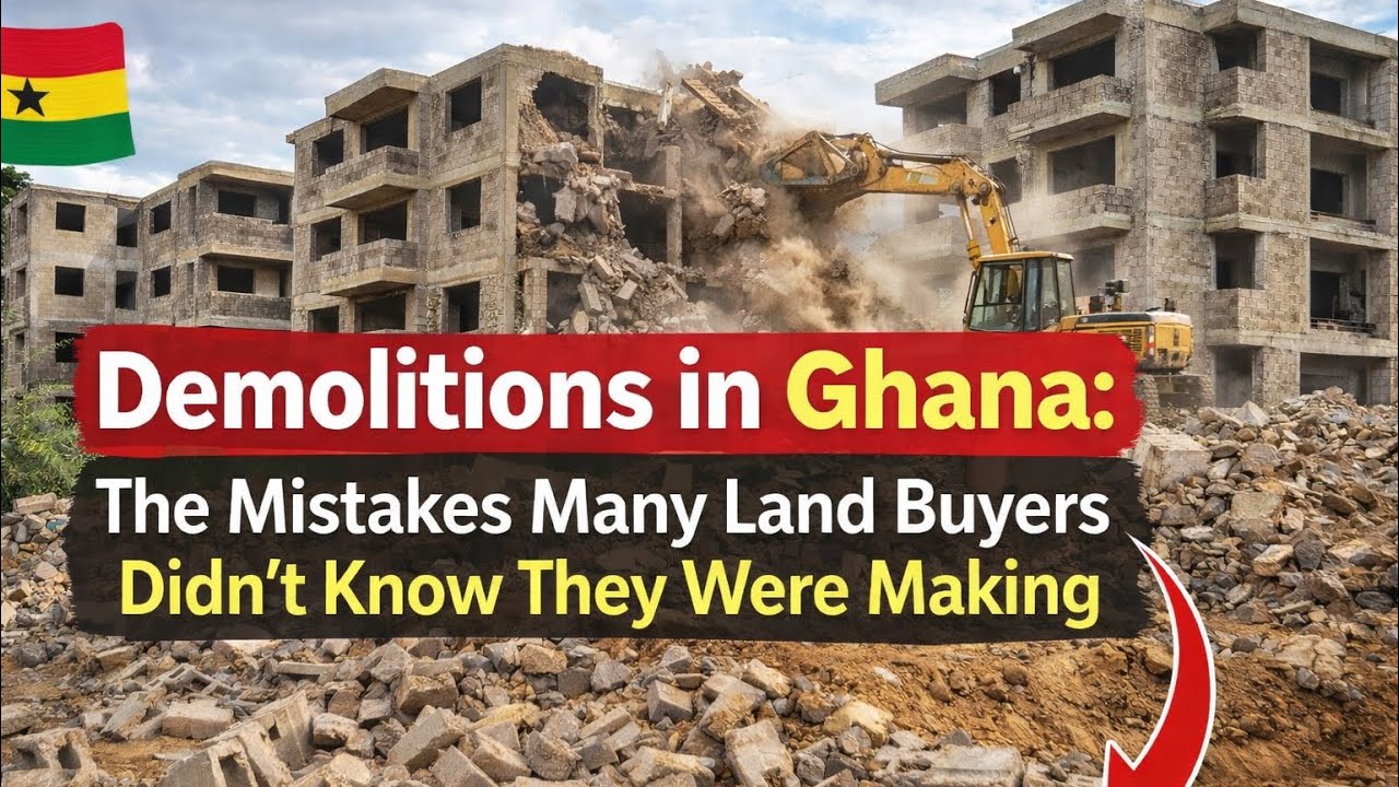Правительство снесло их дома | Неудачные инвестиции в недвижимость #buildinginghana #accraghana