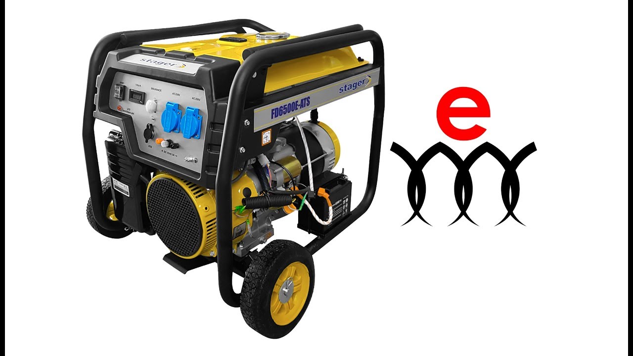 Generator de curent, Stager FD 6500E, putere 5.5 KW, motor 13 CP