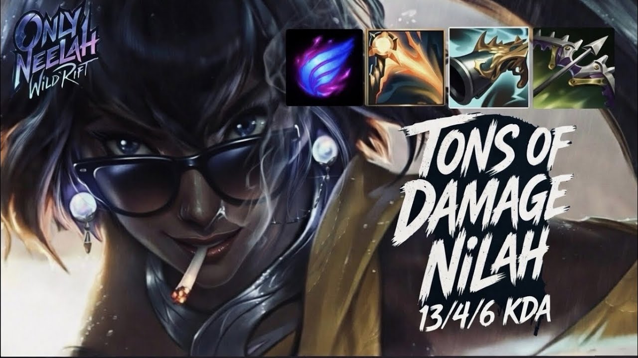 Wild Rift - Phase Rush Jungle Nilah VS Volibear (KDA 13/4/6)