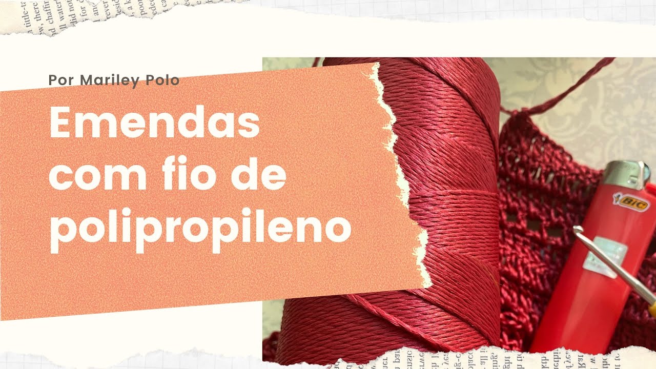 Como emendar fio de polipropileno?