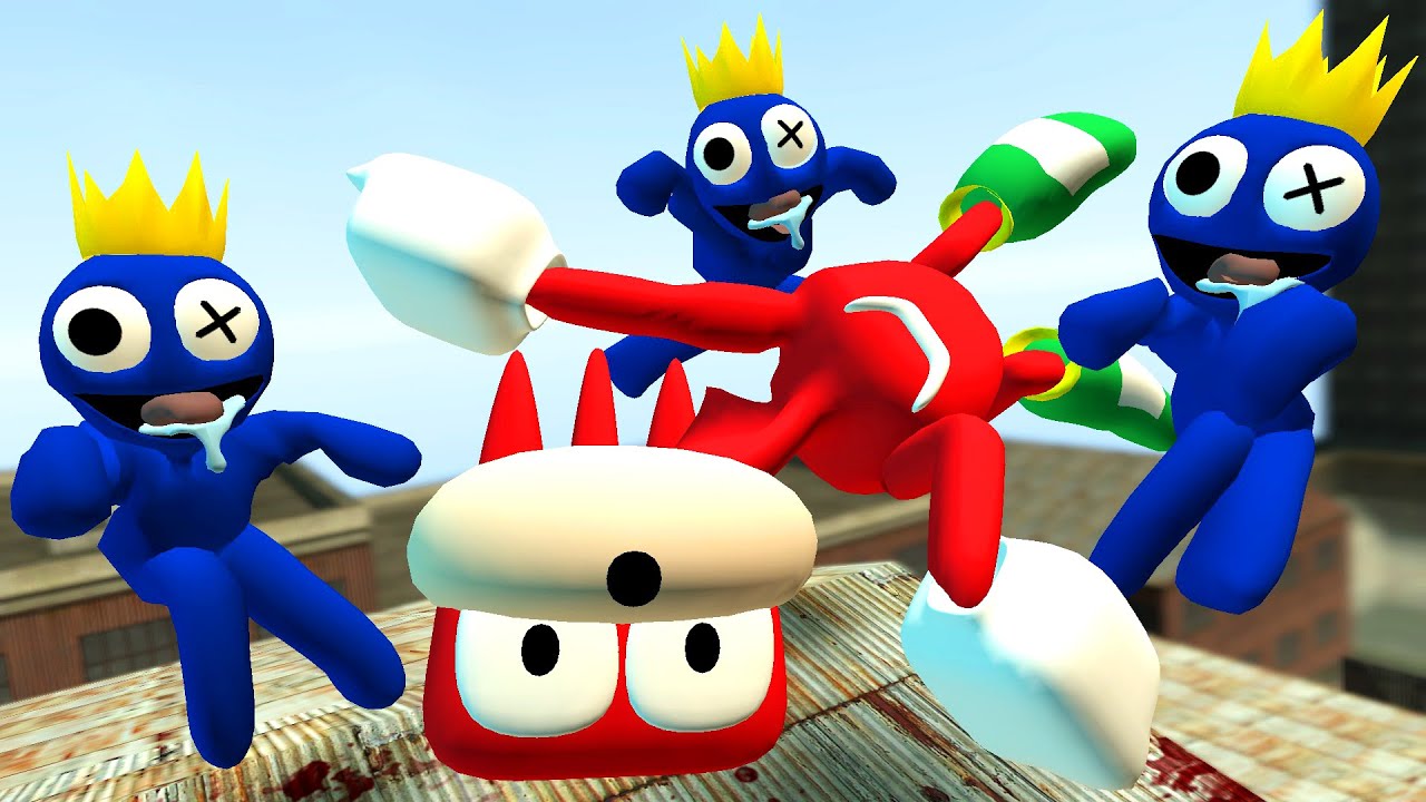 ALL SPARTAN KICKING MEGA PUNCH RAINBOW FRIENDS VS NEW UPDATE 3D SANIC CLONES MEMES in Garry's Mod !