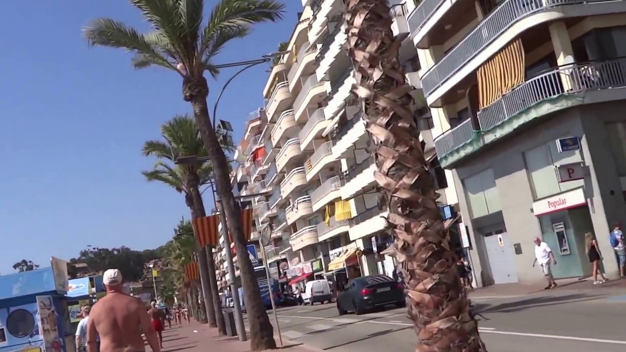 A walk near the beach Lloret de mar , Spain (part 1)