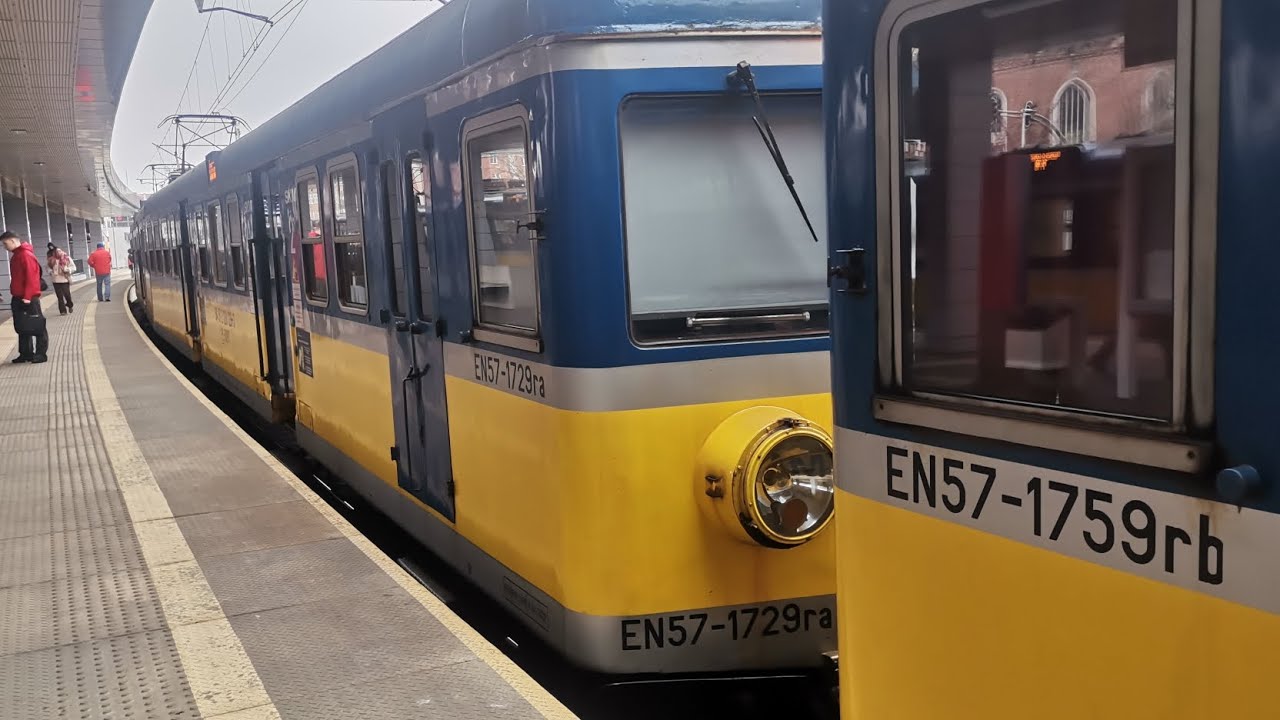 SKM Trójmiasto linia S1 kieunek Gdańsk Śródmieście PaFaWag 5Bk/6Bk #EN57-1729 + #EN57-1759