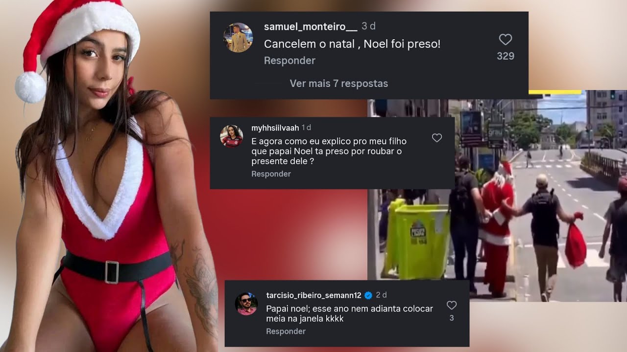 Cancela o natal papai Noel foi preso kkk | comentários engraçados do Instagram
