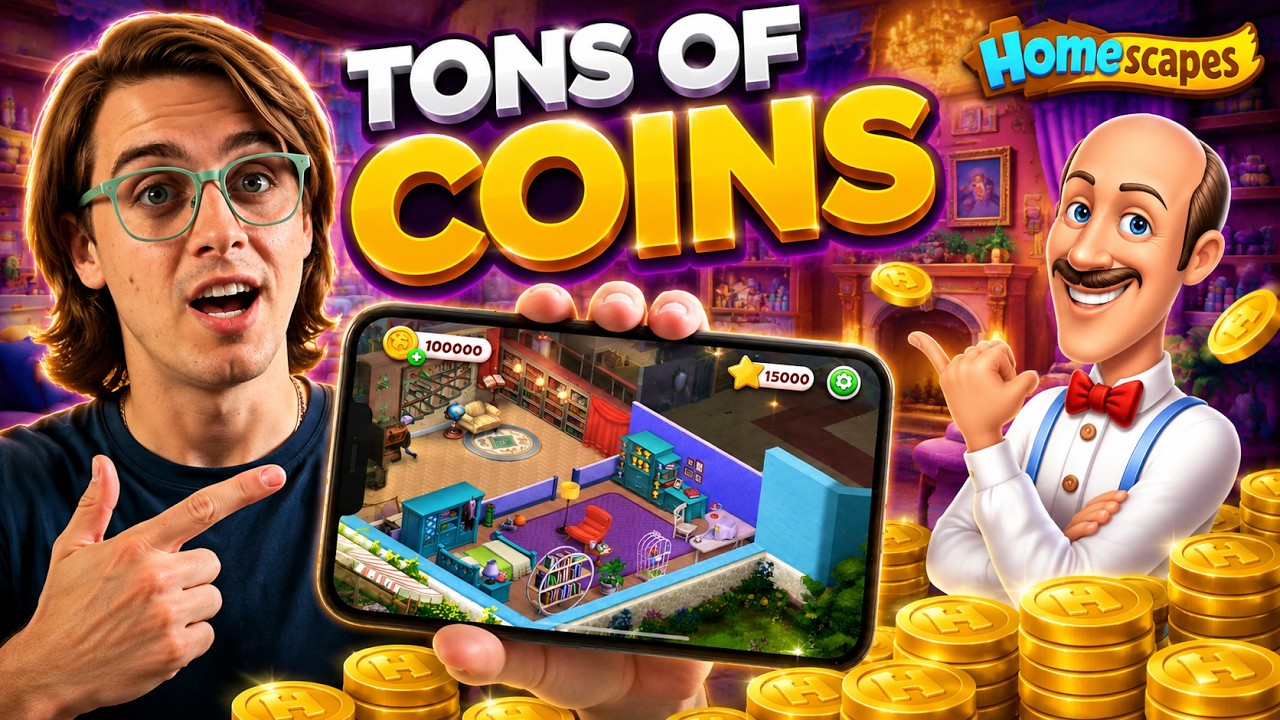 Homescapes Coins Free - How To Get Homescapes Free Coins - Homescapes Unlimited Coins (2026 Guide)
