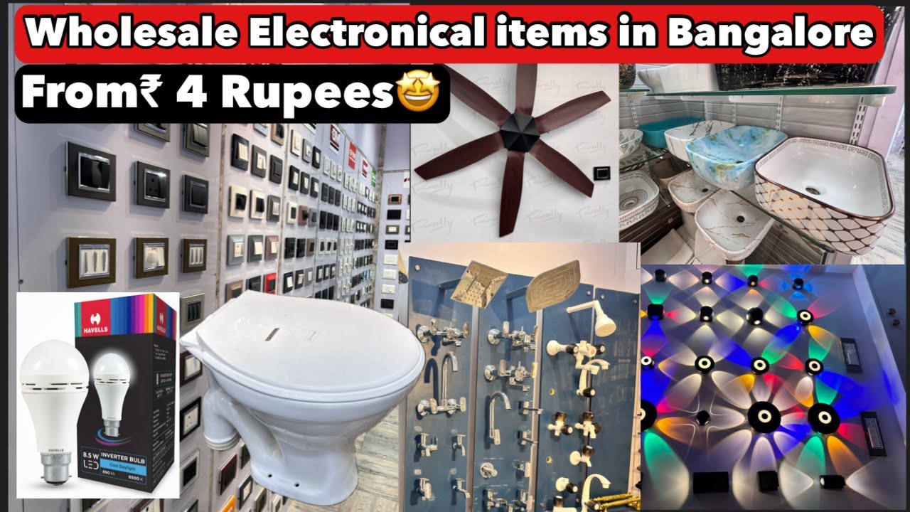Wholesale electrical items in Bangalore | #electronical #chickpet