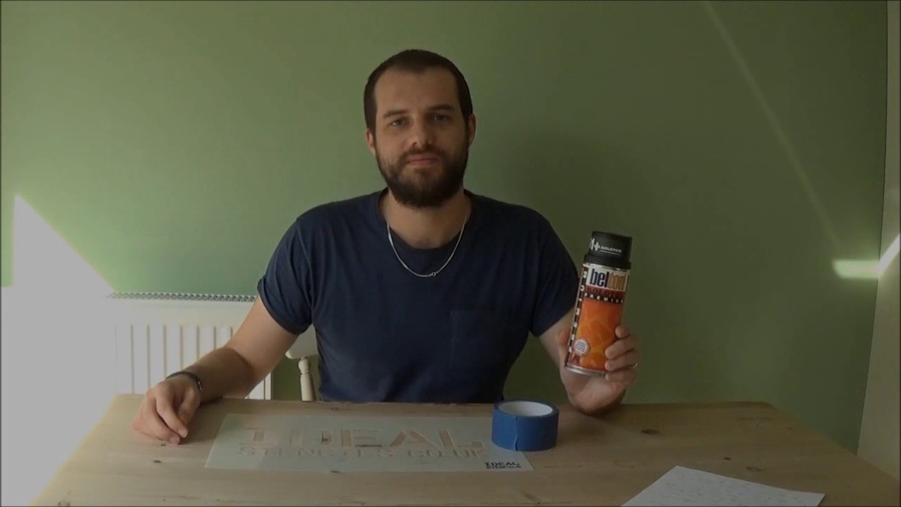Custom logo stencils - spray painting tutorial - Ideal Stencils Ltd