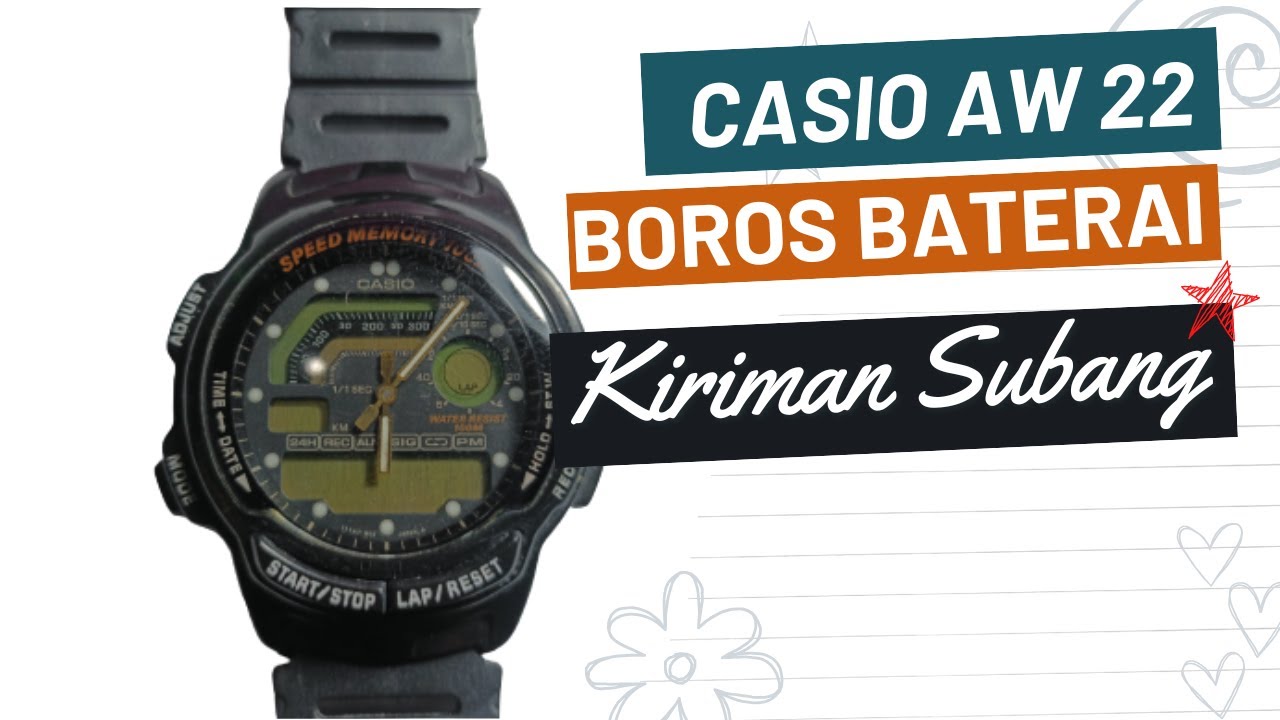 CASIO AW-22 BOROS BATERAI - KIRIMAN JAKARTA