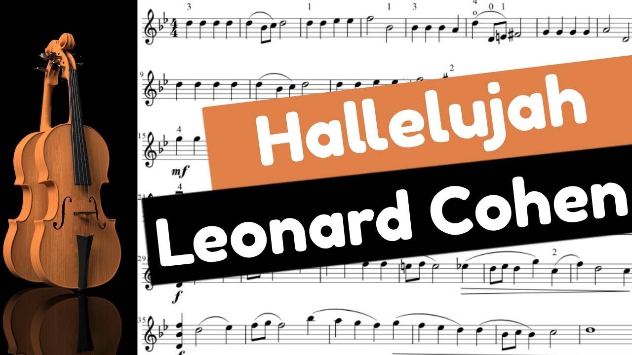 Hallelujah Violin - Alleluia au violon - Easy Sheet Music