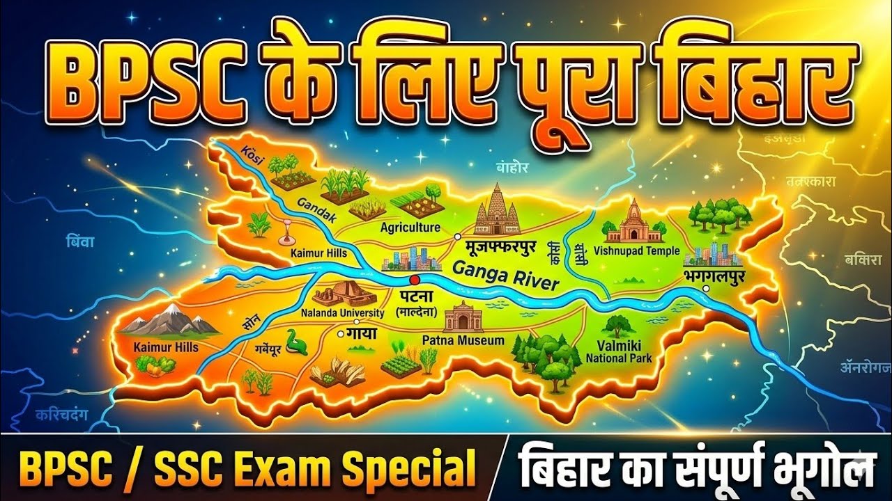 Bihar Rivers Explained 🌊 | Ganga River, Gandak River, Son River | BPSC Exam Special