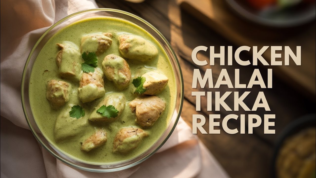 Creamy Chicken Malai Tikka Recipe | Restaurant-Style Soft & Juicy Chicken at Home 🍗✨