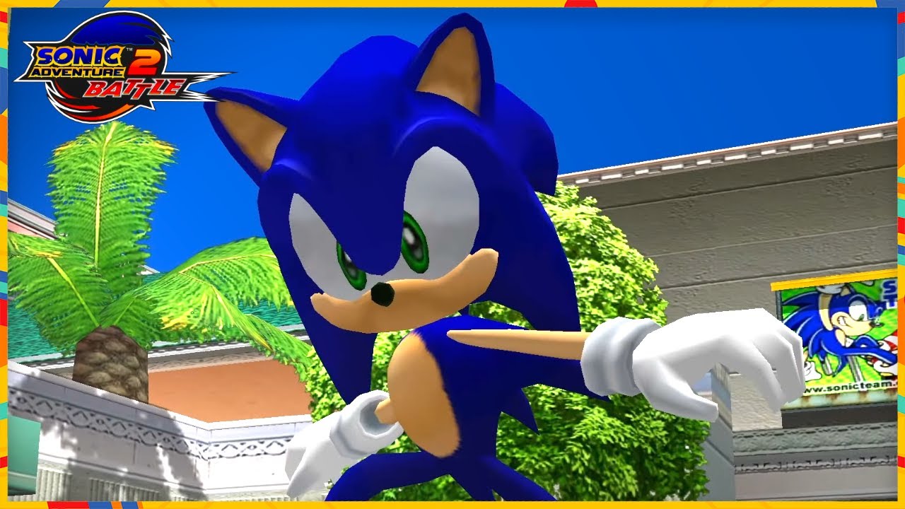 Sonic Adventure 2 Battle - City Escape (1st Mission, A-Rank) Sonic gameplay