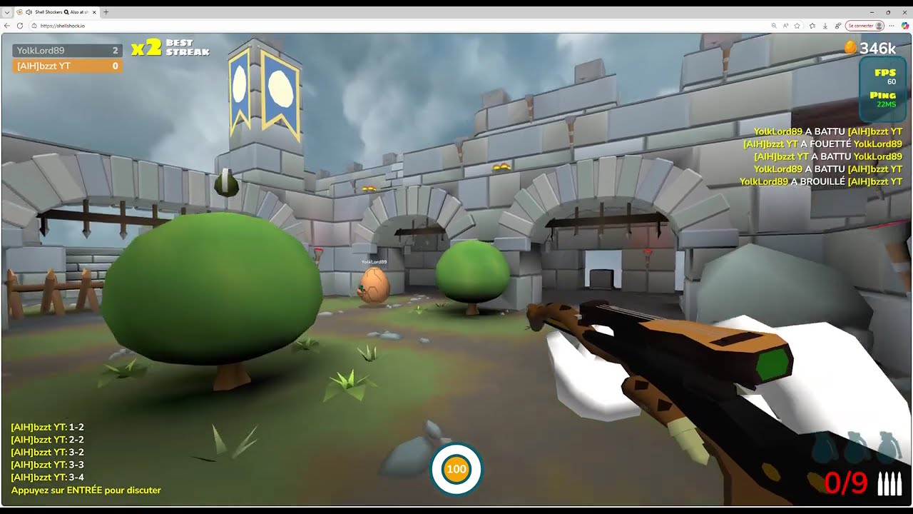 Shell Shockers - 1v1 with YolkLord89