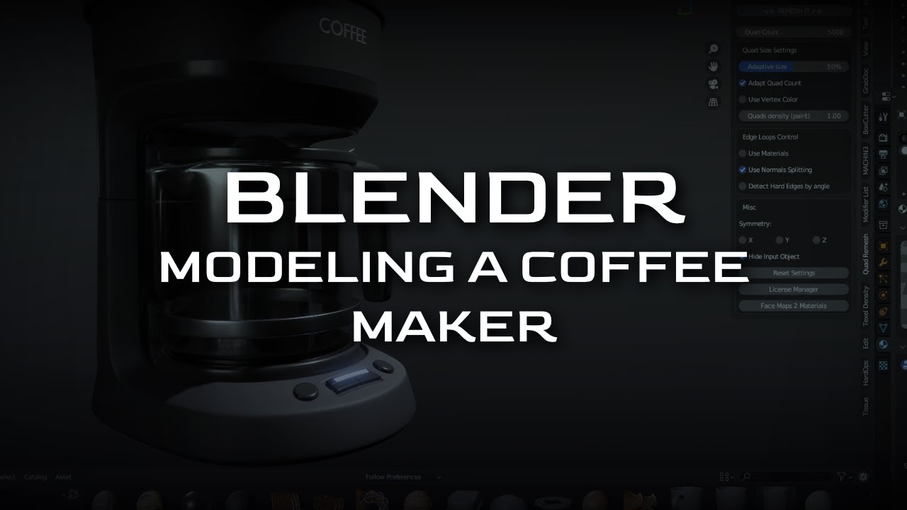 Blender - Modeling a Coffee Maker