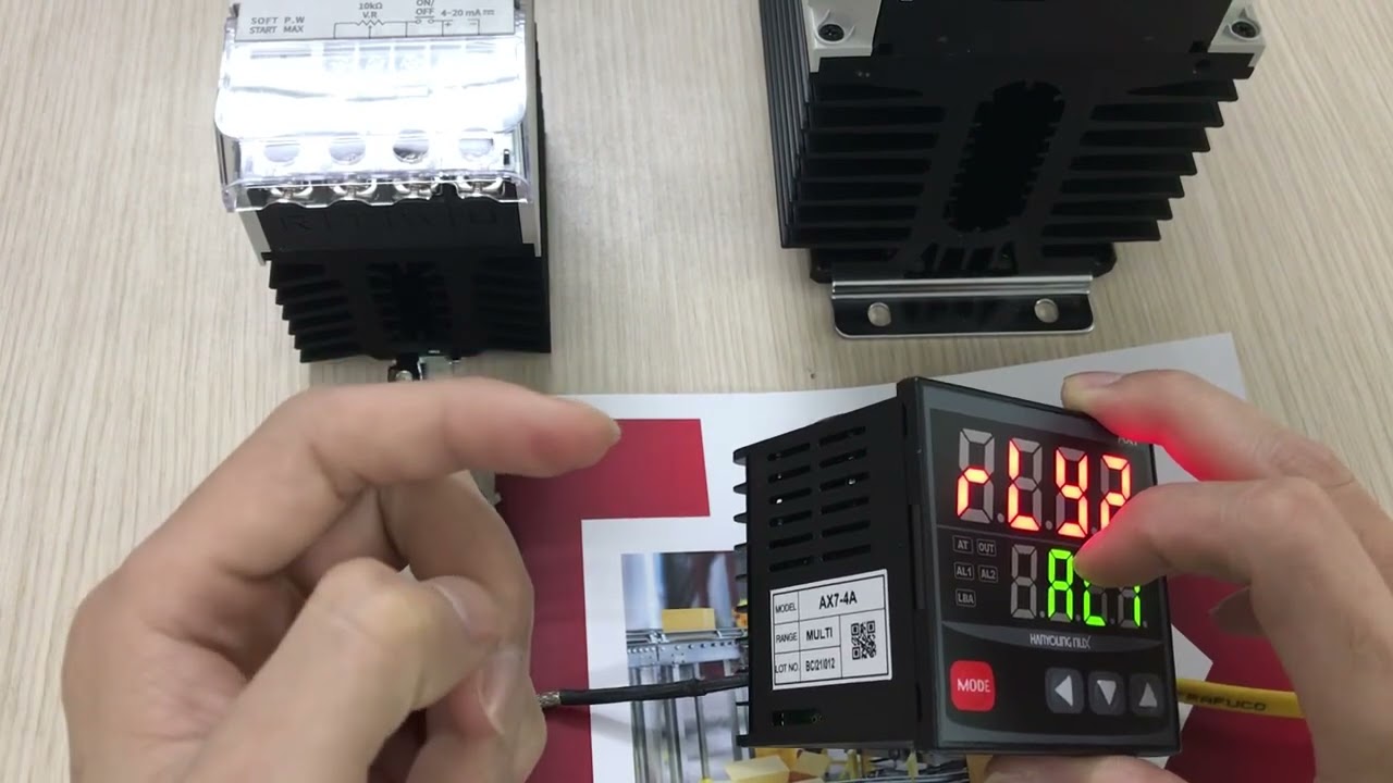 Cài đặt bộ điều khiển nhiệt độ AX7-2A và AX7-3A Hanyoung Nux