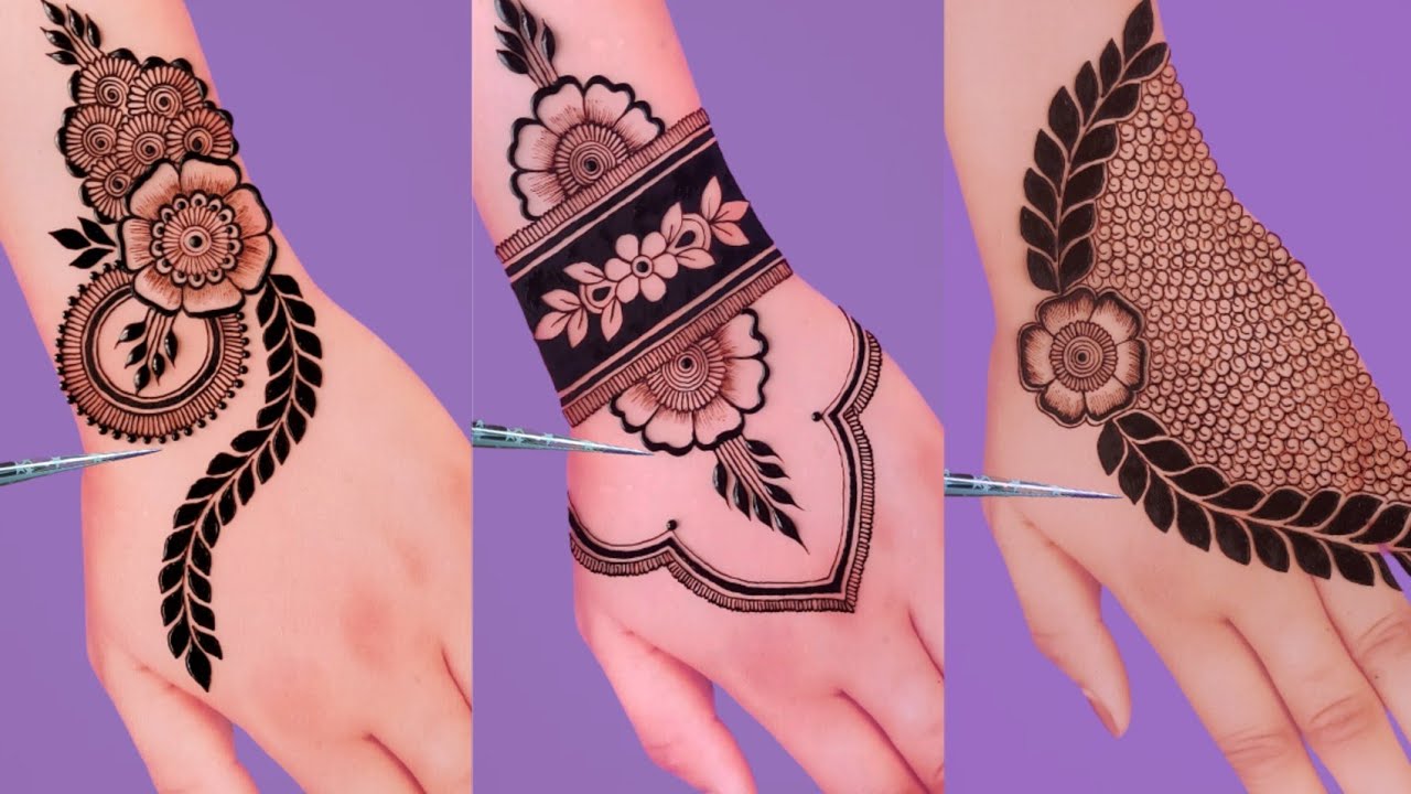 Karva Chauth special mehndi||Simple mehndi designs||Front hand mehendi design||Arabic mehndi designs