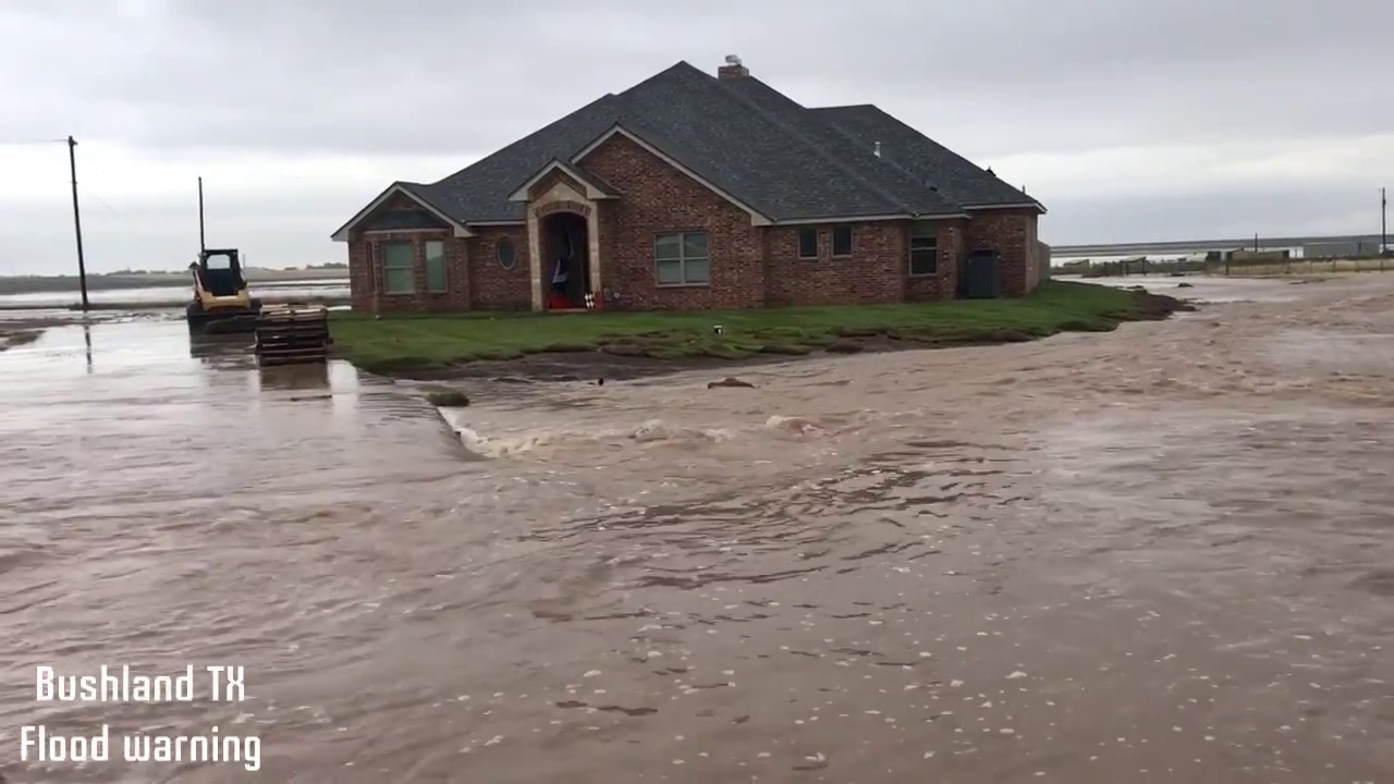 SIGNIFICANT FLOODING in Bushland Texas west of Amarillo