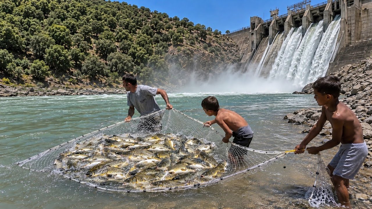 Nomadic life: Fishing in the raging river of Khersan