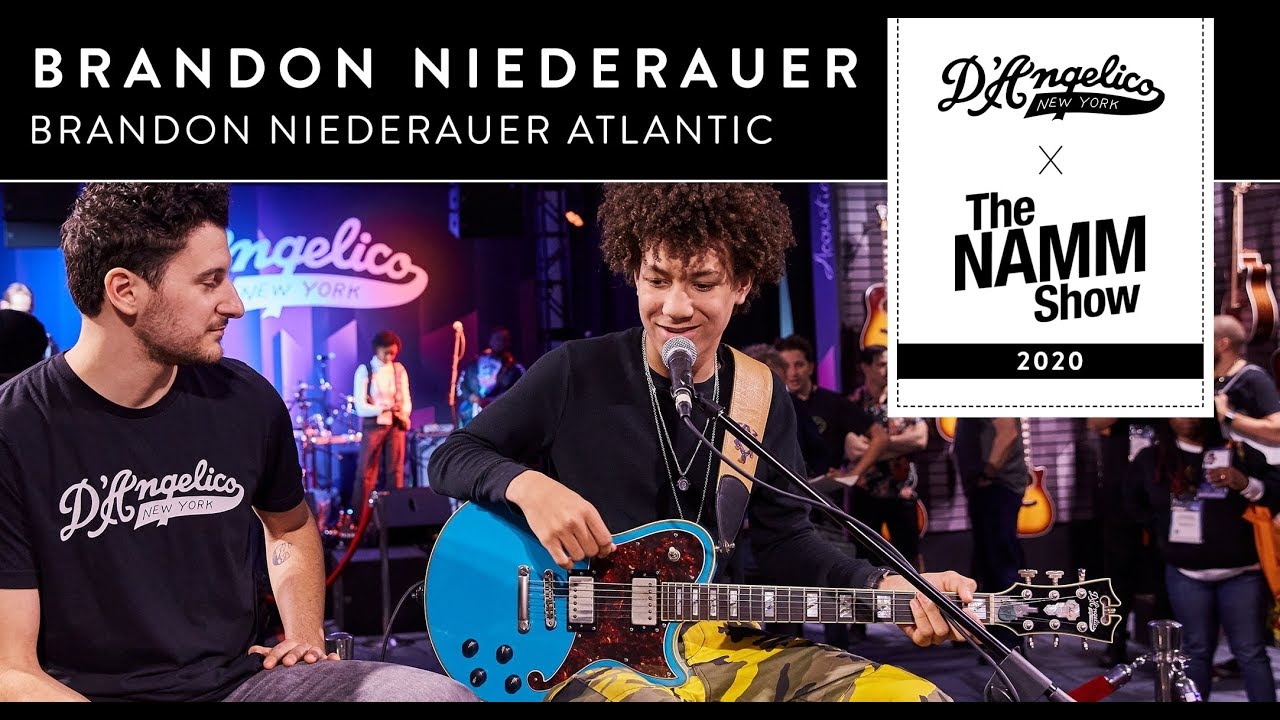 Brandon 'Taz' Niederauer Shows Off His Signature Atlantic at #NAMM2020 | D'Angelico Guitars