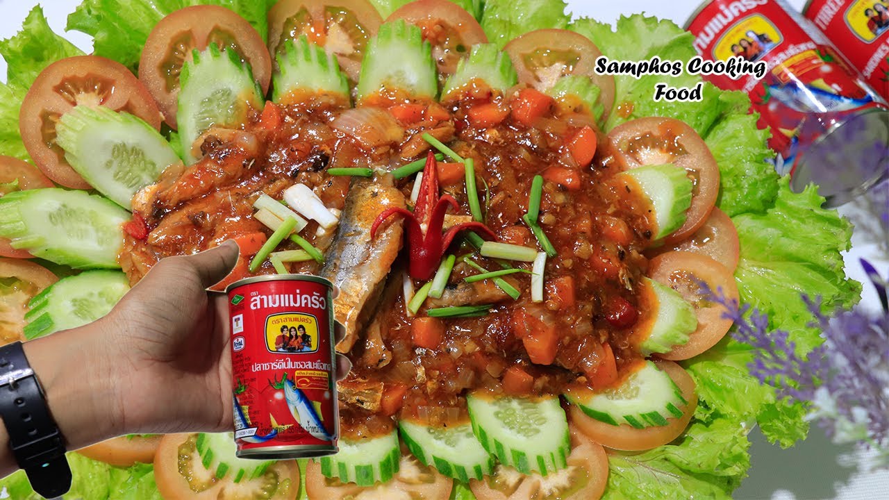 ឡុកឡាក់ត្រីខ - Khmer Food - Samphos Cooking Food