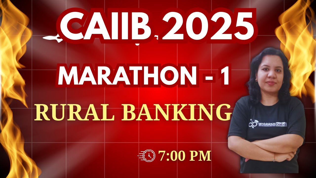 CAIIB DEC 2025 | Rural Banking Marathon 1 | Important MCQs of Rural Banking | AMBITIOUS BABA