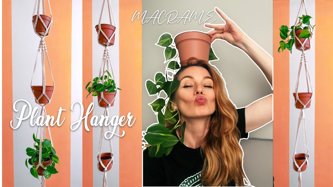 How to Make Macrame Plant Hanger for 3 pots 🪴🪴🪴| Tutorial | Beginner |