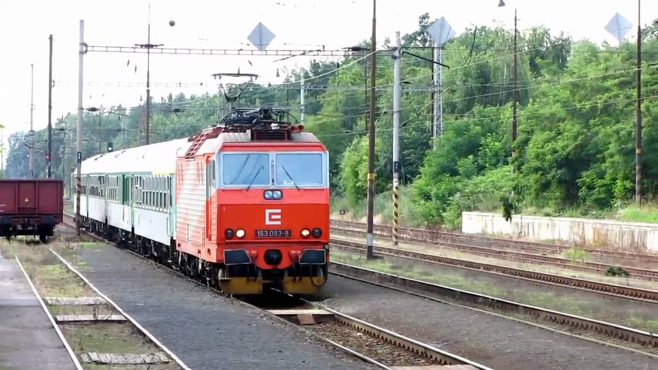 Stará Boleslav - ČD 163 + R 723 [HD]