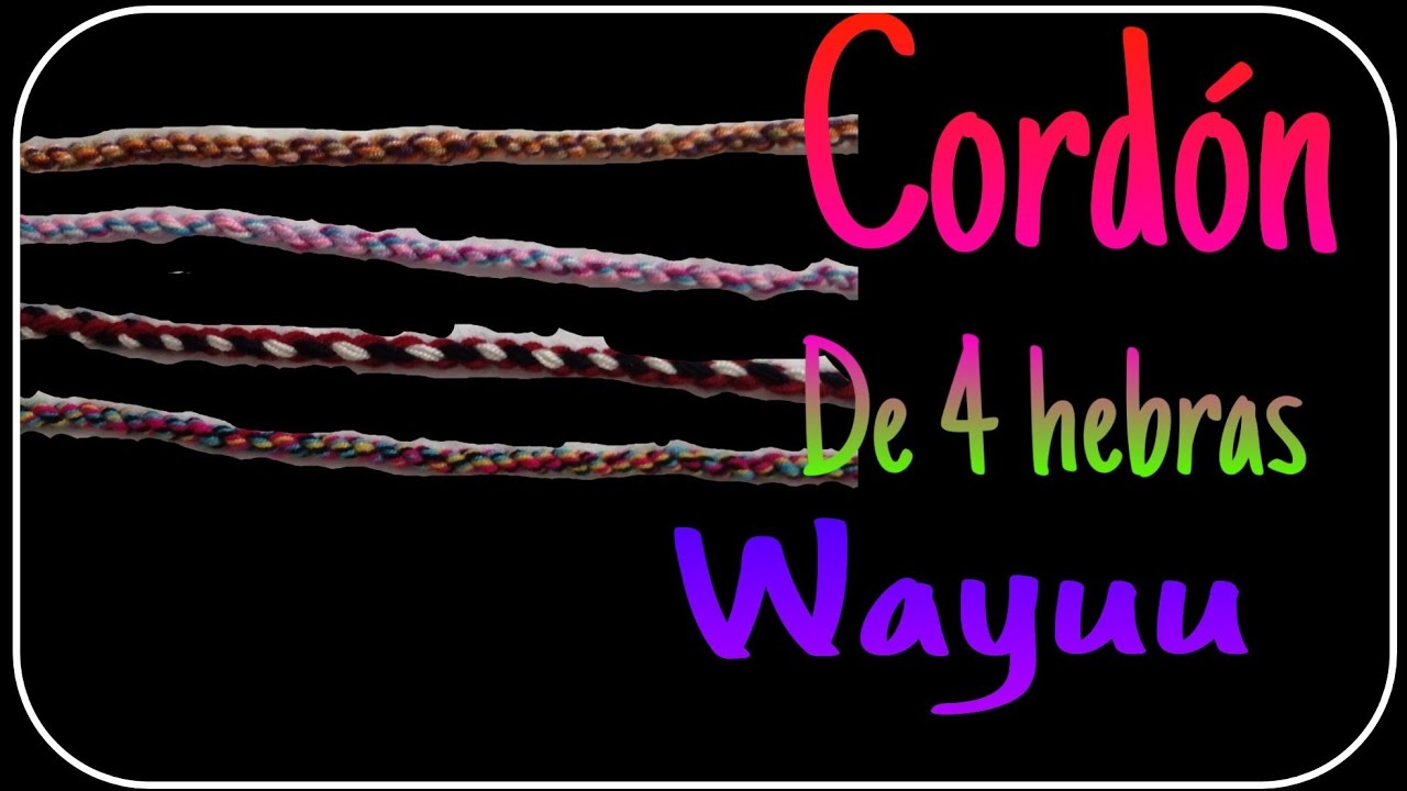 CORDÓN DE 4 HEBRAS WAYUU👜