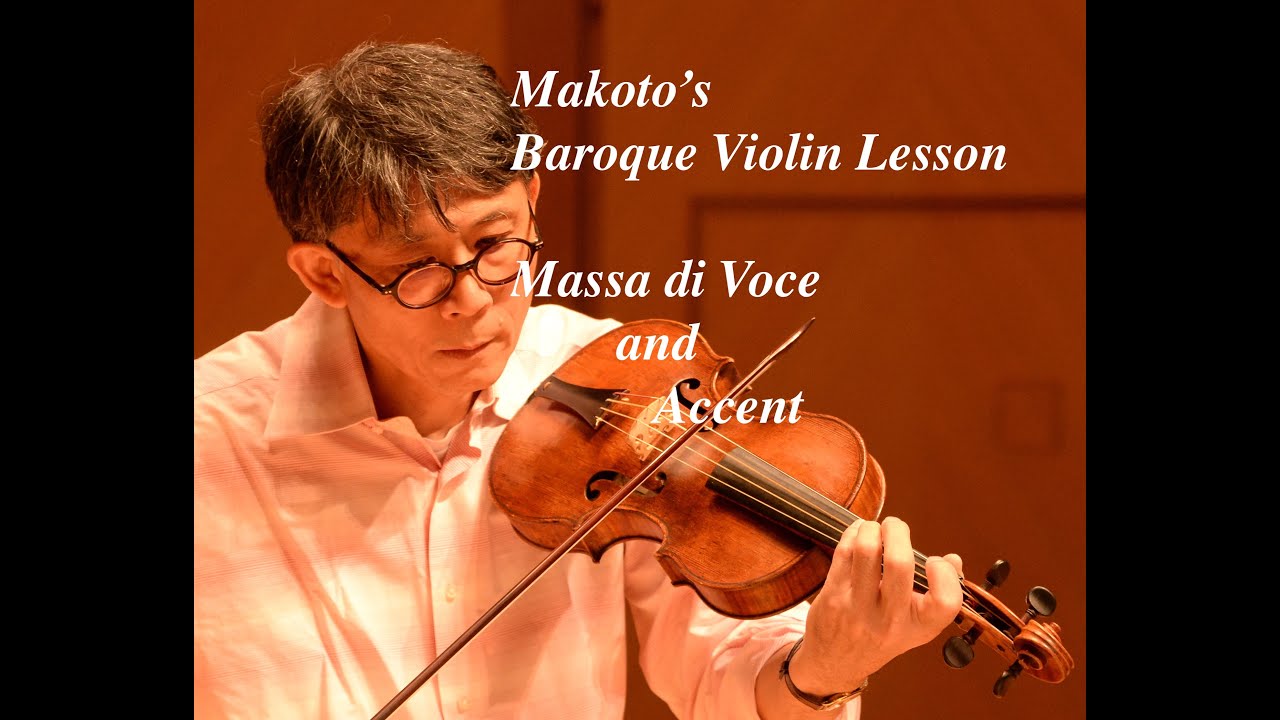 Makoto's Baroque violin lesson - Basic - How to do 