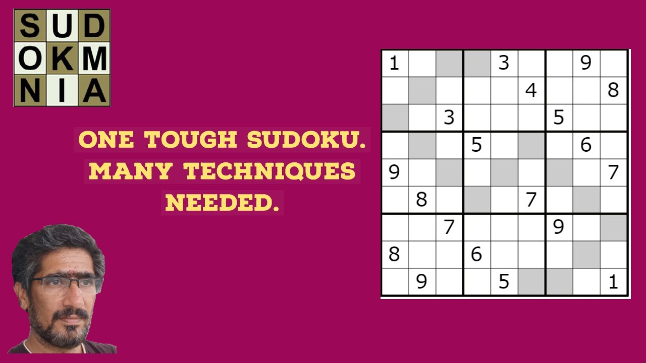 How to solve a hard Even Sudoku using multiple techniques.