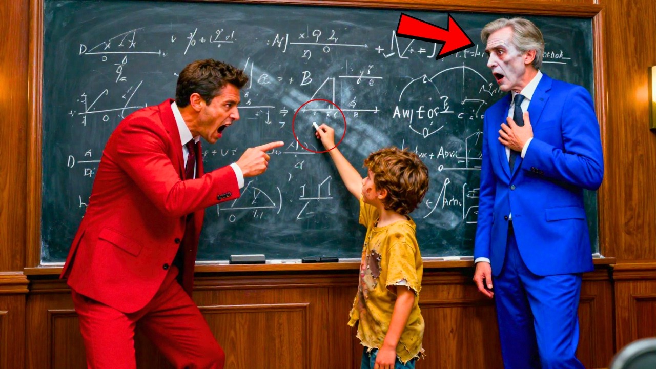 „To zadanie jest niemożliwe!” — krzyczał menedżer. Brudny chłopiec wziął kredę, a Prezes zbladł.