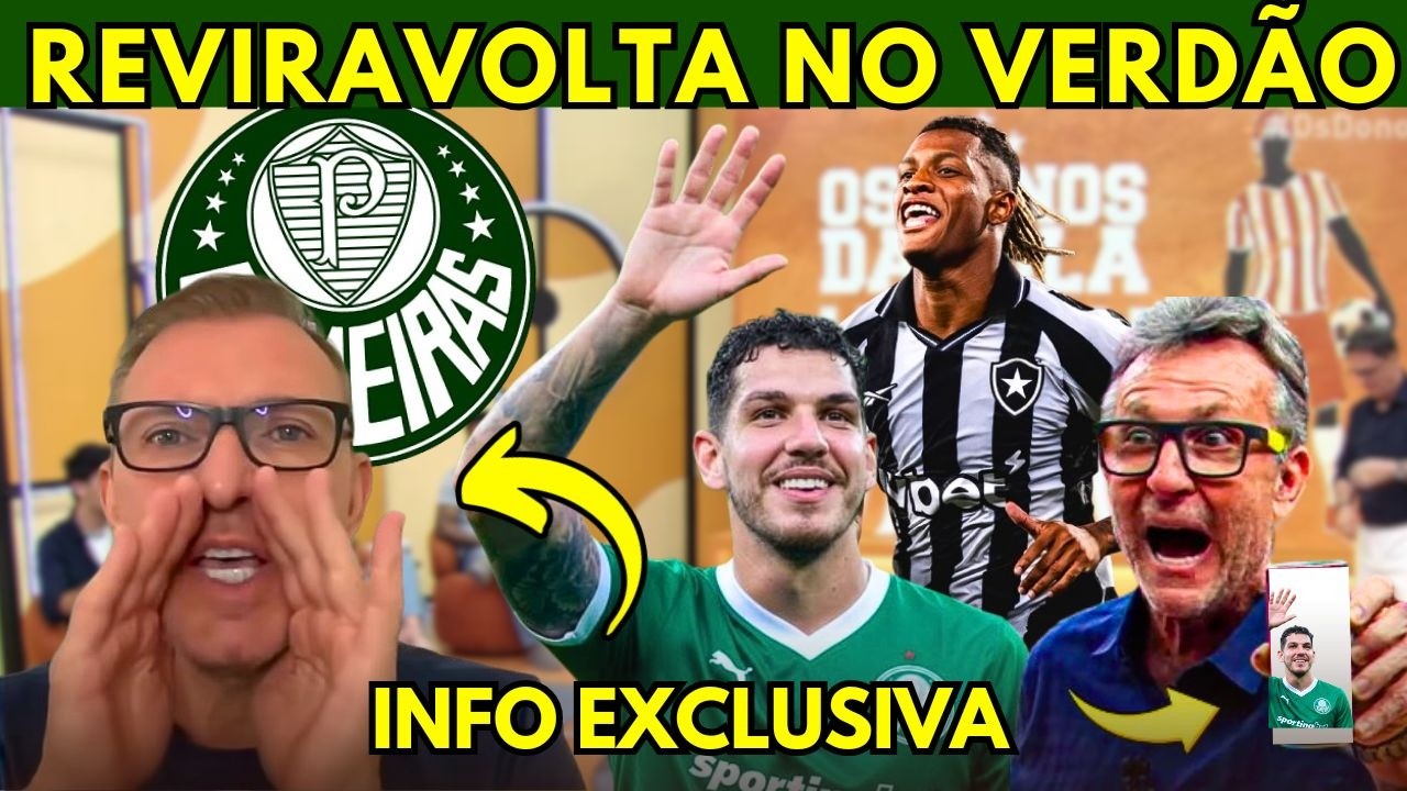 🤯EXCELENTE NOTÍCIA! VELLOSO COM INFO QUENTE DE NINO E DANILO NO VERDÃO! NOTÍCIAS DO PALMEIRAS HOJE