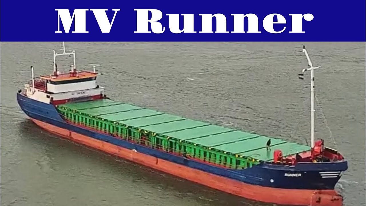 general cargo ship MV Runner arriving to IJmuiden
