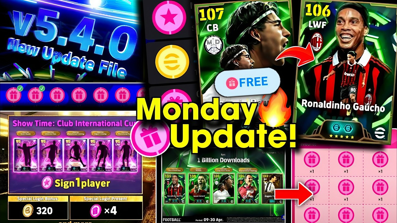 What Is Coming On Tomorrow Monday And Next Thursday In eFootball 2026 | Free Epic, Monday Update