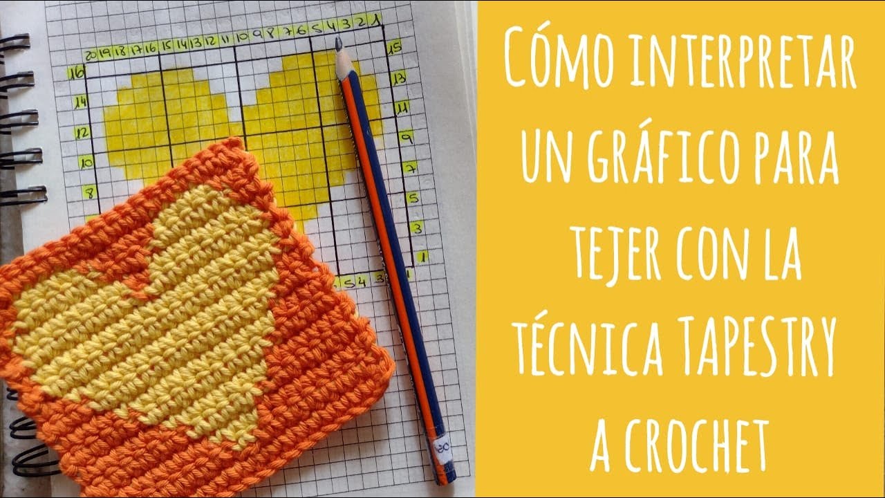 Técnica tapestry para tapiz a crochet video n° 1