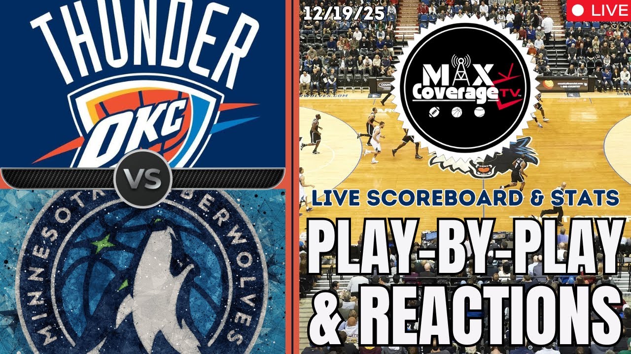 🔴LIVE - Oklahoma City Thunder vs Minnesota Timberwolves - Play-By-Play & Reactions (12/19/25)