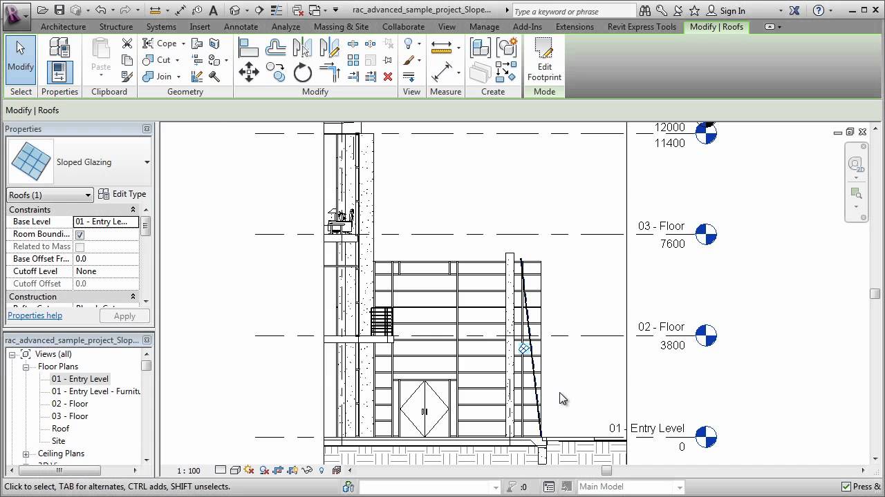 Sloped Glazing