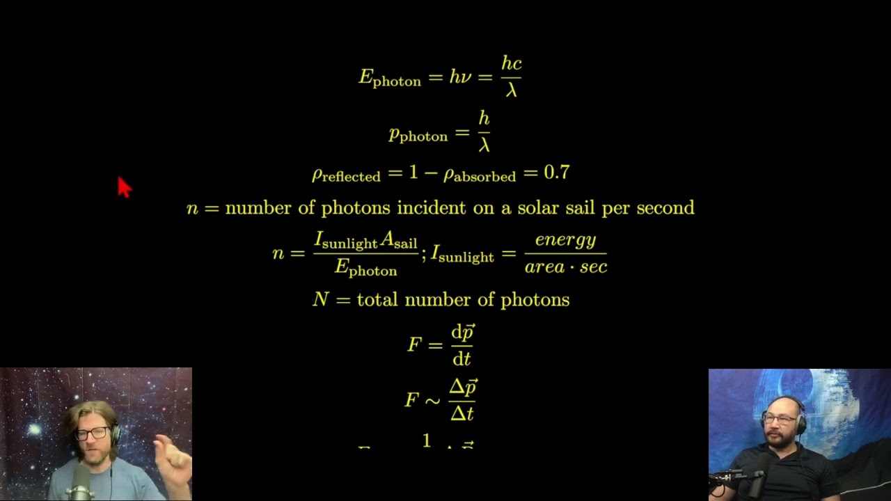 (1/2) Two Physicists Solar Sail Calculation