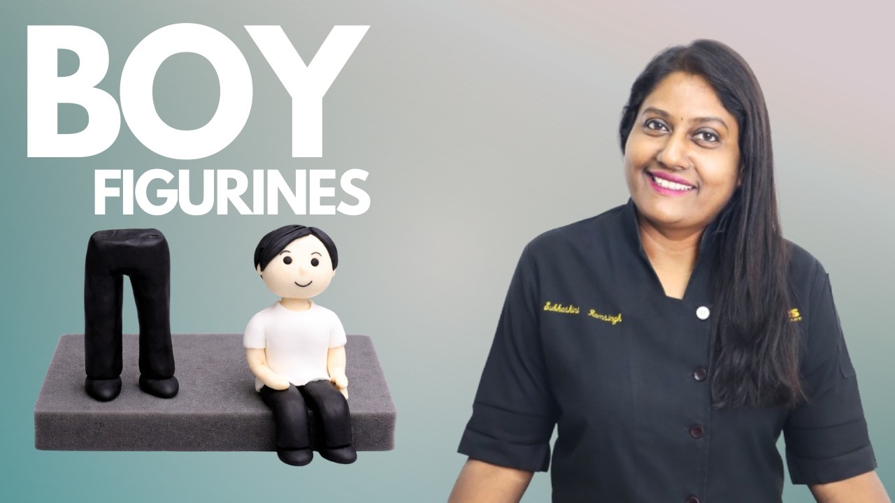Boy Figurine  #boyfigurine #fondantboy #cakefigurines #fondantmodeling #fondbites