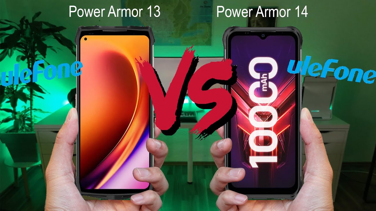 Ulefone Power Armor 13 vs Ulefone Power Armor 14 ||Animate Comparison||