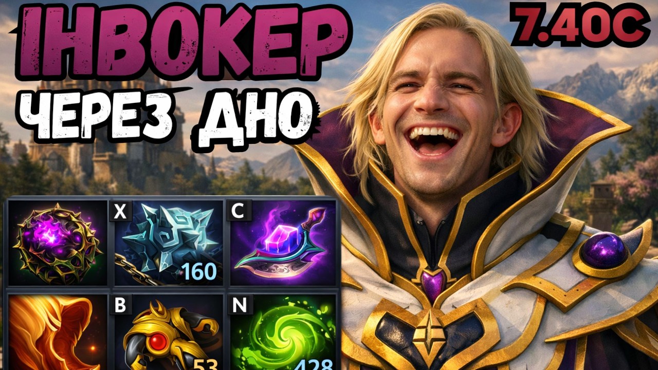 ІНВОКЕР МІД 7.40C🔥| ВПЕРШЕ НА БЛОНДИНІ😨| Invoker dota2🔥|@ssooll228 👍