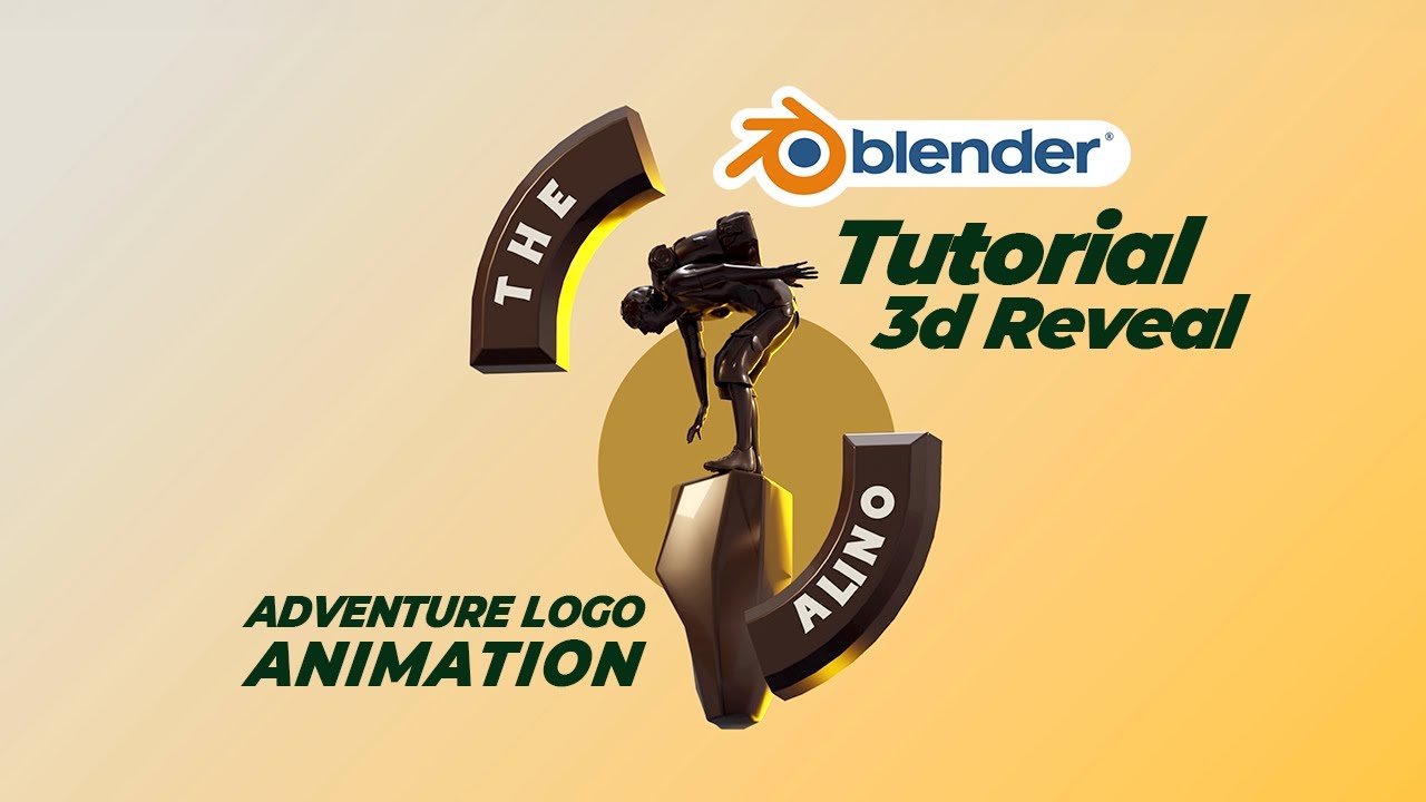BLENDER 3D LOGO REVEAL TUTORIAL - Blender 3d Reveal Logo Animation Tutorial