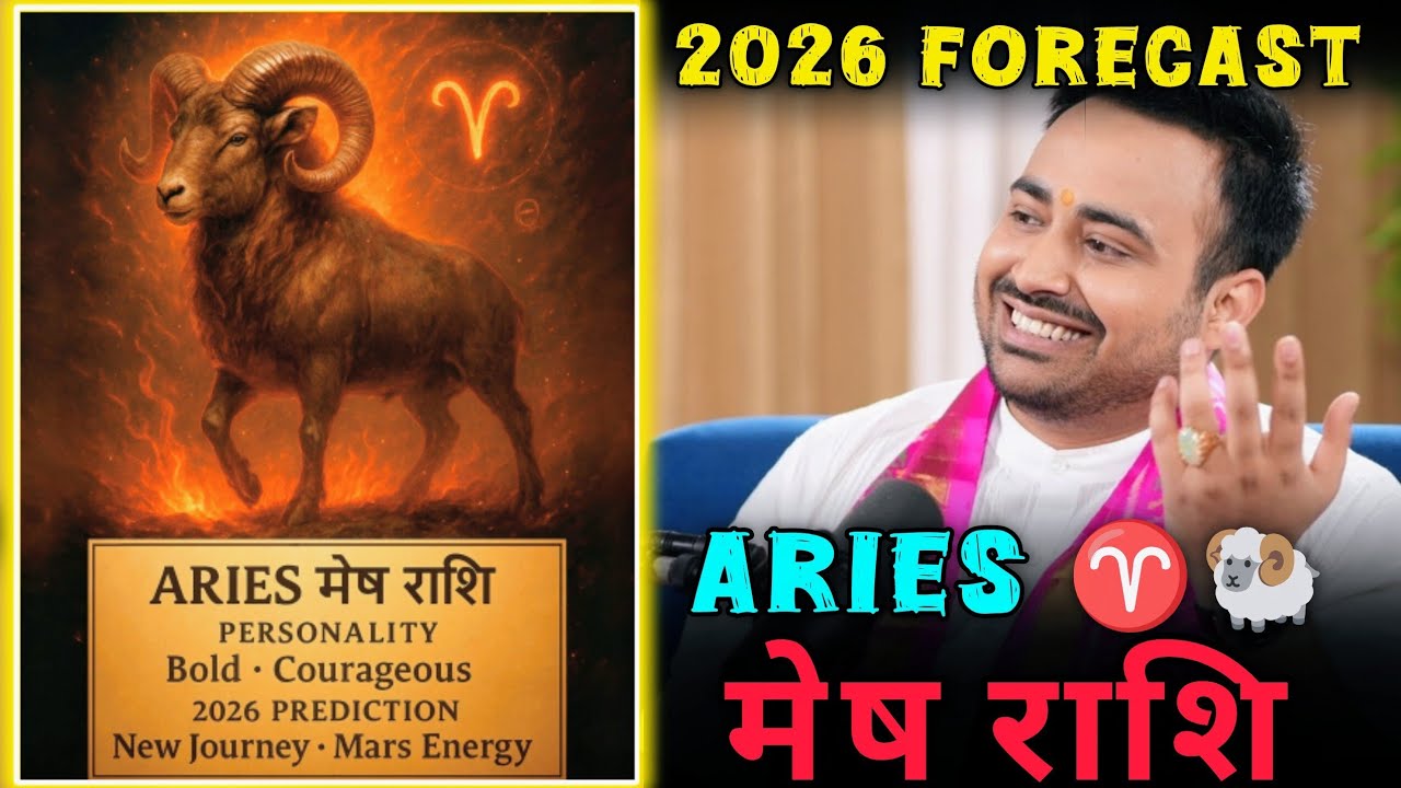 Aries ♈🐏 (मेष राशि): Personality and 2026 Jyotish Prediction Explained - by Arun Pandit Ji #aries