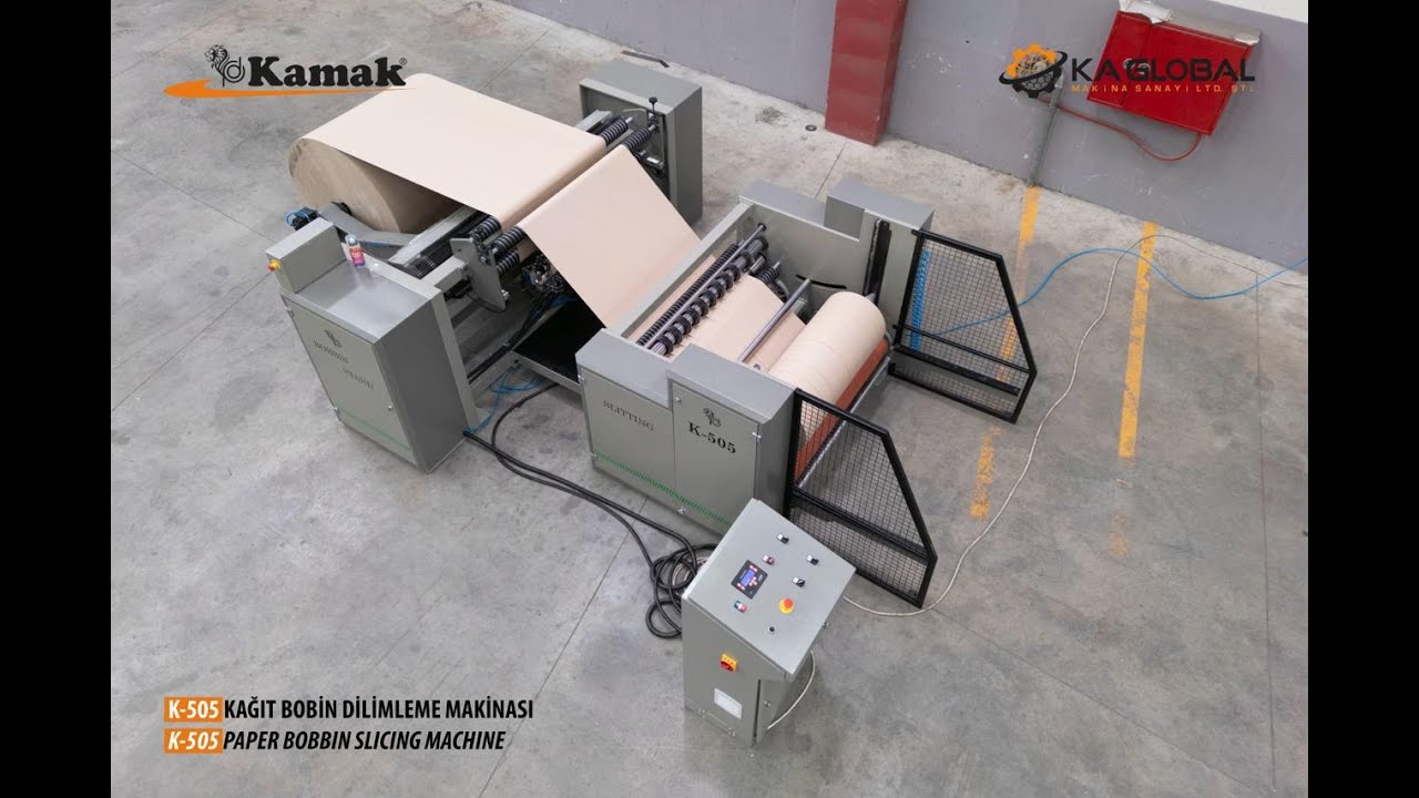 K-505 KAĞIT BOBİN DİLİMLEME MAKİNESİ/PAPER BOBBIN SLITTING MACHINE / 2024